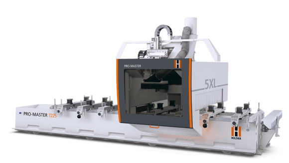 Centro di lavoro CNC a 5 assi Promaster disponibile anche come modello speciale a prezzi speciali Macchina CNC a 5 assi Promaster di Holzher - lavorazione di legno e lavorazione di pannelli