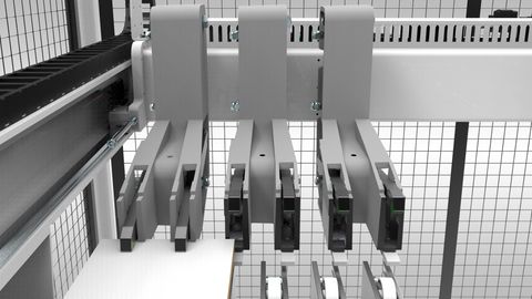 Le pinze flottanti standard con controllo intelligente tramite il software offrono un vantaggio in termini di tempo di ciclo, qualità di taglio e protezione del materiale. Le pinze flottanti standard con controllo intelligente tramite il software offrono un vantaggio in termini di tempo di ciclo, qualità di taglio e protezione del materiale.