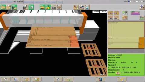 Interfaccia utente grafica 3D Interfaccia grafica utente 3D per operazioni intuitive e funzionamento della macchina