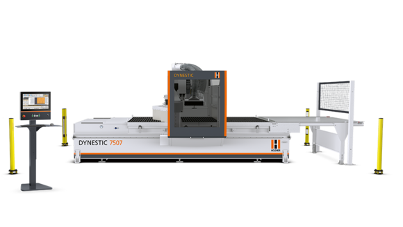 Macchina CNC Gantry per la perfetta lavorazione nesting - la DYNESTIC 7507 garantisce pannelli lavorati con altissima precisione Tecnologia nesting ad altissimo livello - la nuova macchina CNC nesting DYNESTIC 7507 di HOLZ-HER
